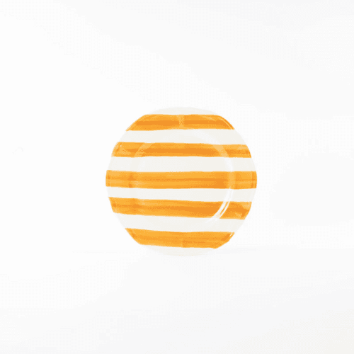 Image showing the Stripes Plate, D21cm, Orange product.