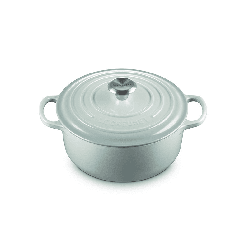 Cast Iron Round Casserole, 20cm, Sea Salt
