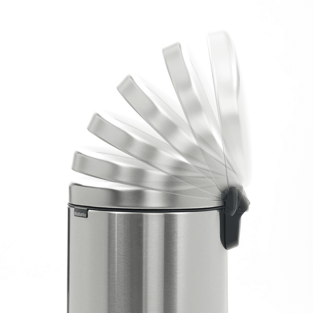 newIcon Pedal bin, 30 litre, Matt Steel