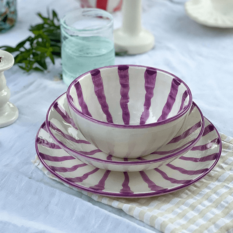 Wave 3 Piece Dinner Set, Sorbet