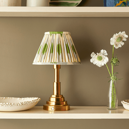 Image showing the Ernest Rechargeable Table Lamp Base Only, H21cm x W11cm, Antique Brass product.