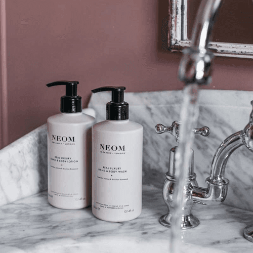 Image showing the Scent to De-Stress Real Luxury Hand & Body Lotion, 300ml, Grey product.