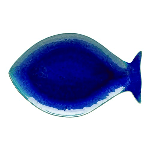 Image showing the Dori - Sea Bream Large dish, 43cm, Atlantic Blue product.