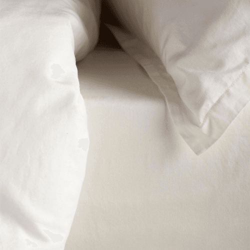 Image showing the Super Soft Cotton Fitted Sheet, King, Cream product.