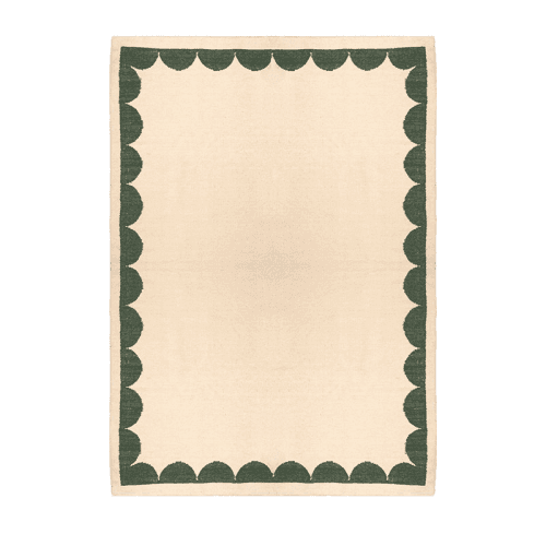 Image showing the Cavea Rug, 170 x 250cm, Forest Green product.