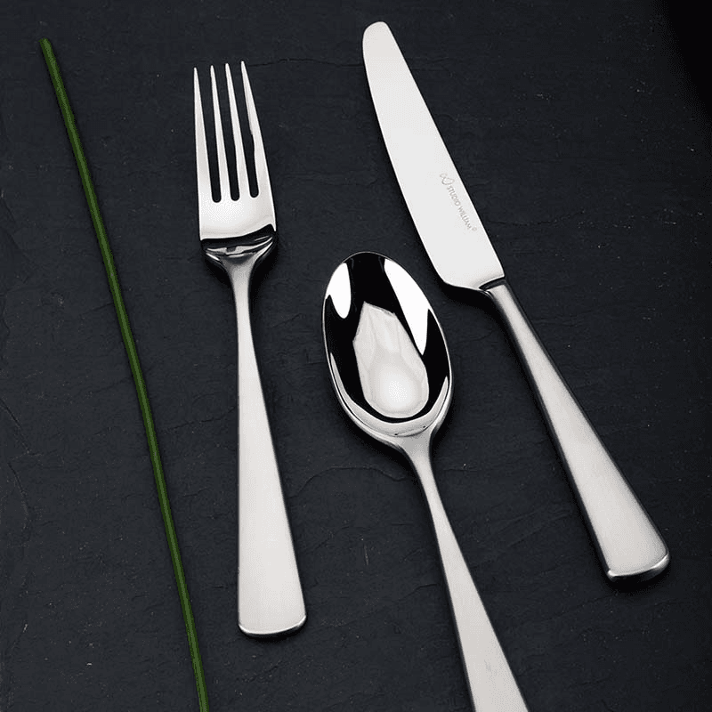 7 Piece Place Setting, Mahogany Satin