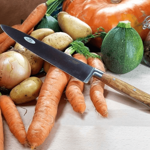 Image showing the Laguiole Cooks Knife, 20cm, Olive Wood Handle product.