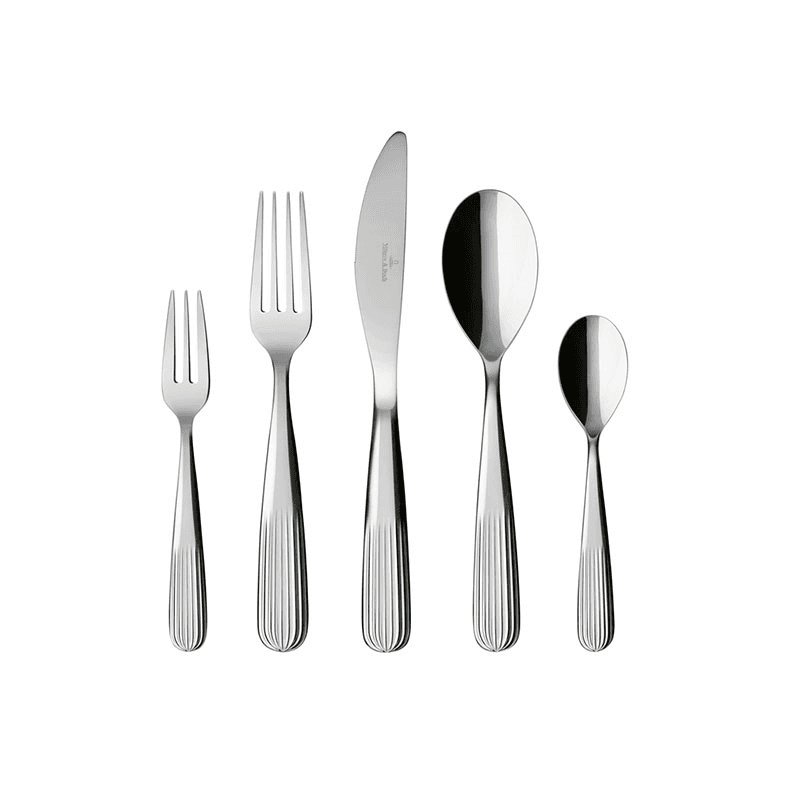 Rose 30 Piece Cutlery Set, Silver