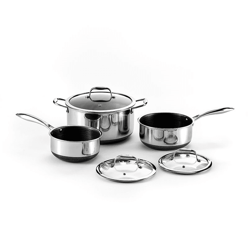 Hybrid 6 Piece Pot Set, Steel