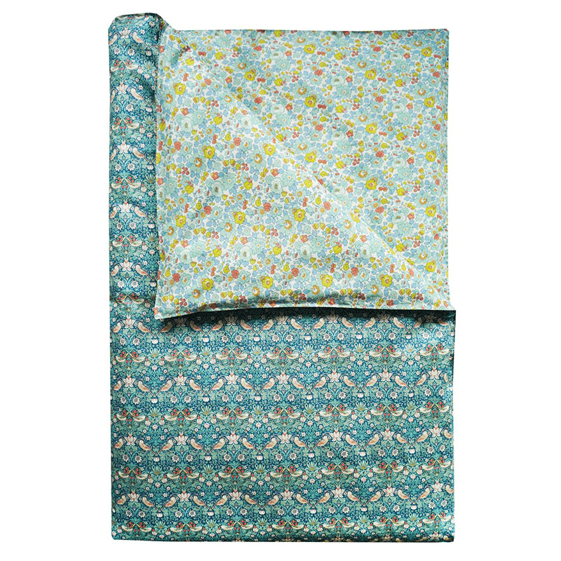 Strawberry Thief Duvet Set, Double, Green