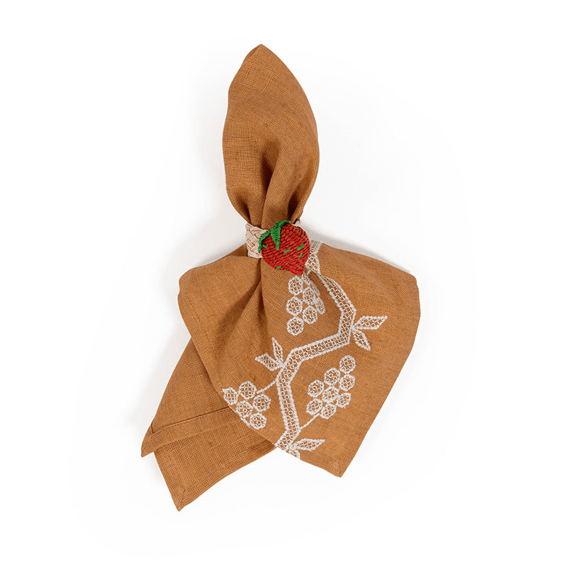 Napa Set of 4 Napkins, 40 x 40cm, Cognac
