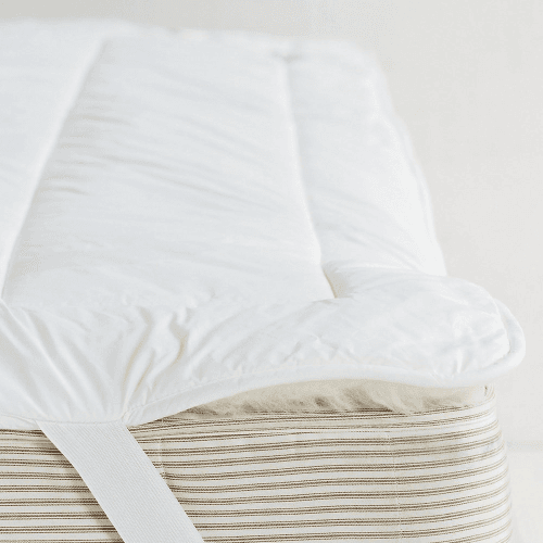Image showing the Luxury Reversable Mattress topper double, White product.