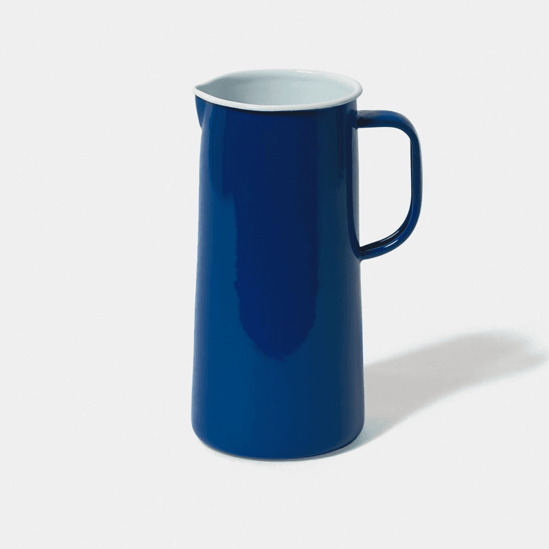Enamel Jug, 3 Pint, Mineral Blue