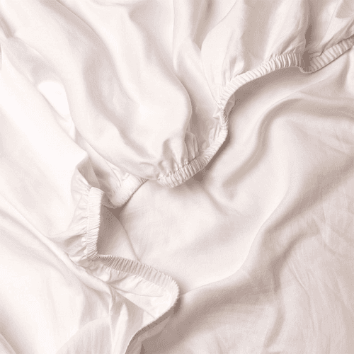 Image showing the Perfect Sateen Fitted Sheet, Superking, Dusky Pink product.