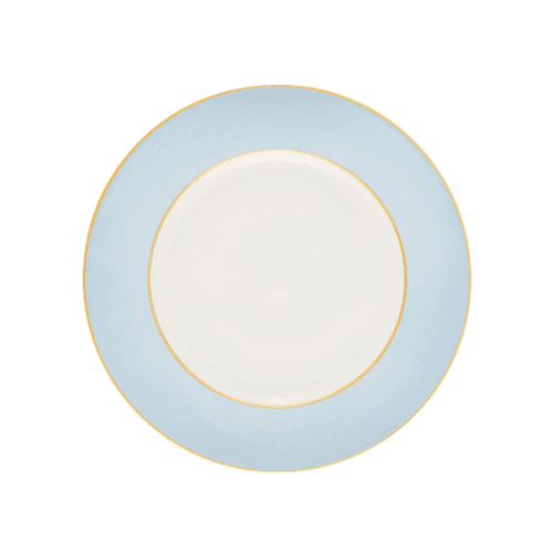 Image showing the Sous Le Soleil Dessert Plate, D22.5cm, Matt Gold Classic Ice Blue product.