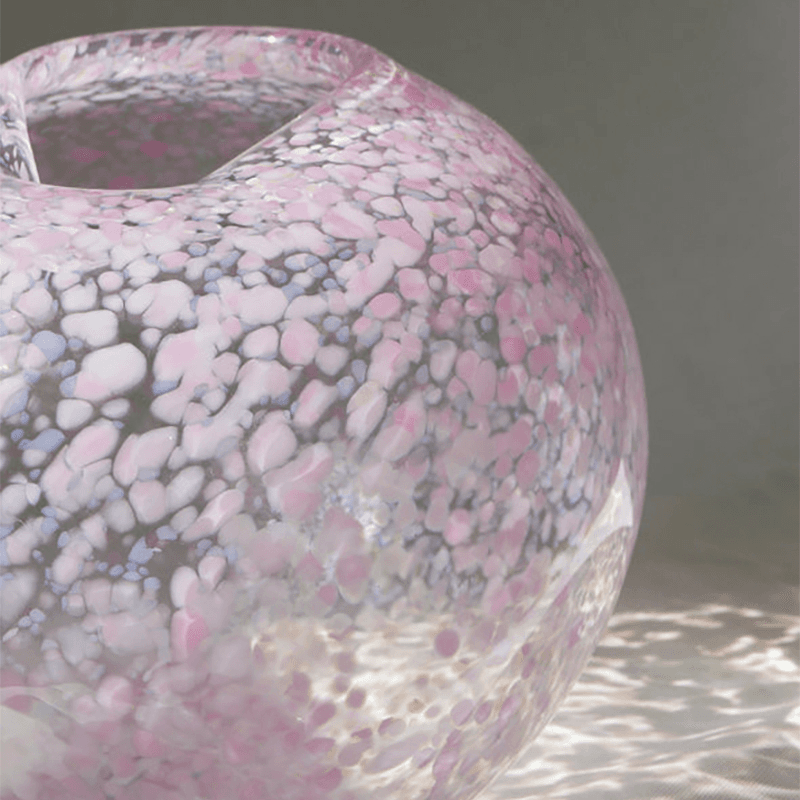 Large Dewdrop Vase, D26cm, Winter Blossom