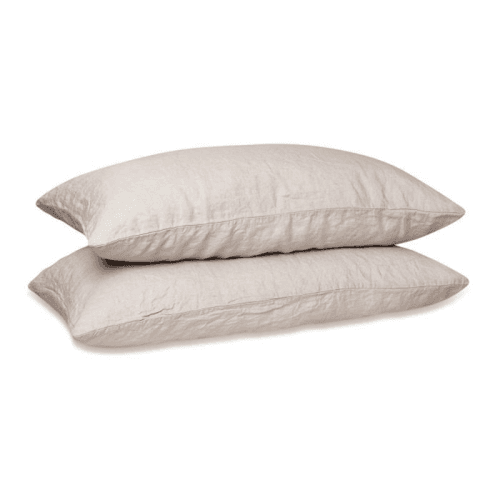 Image showing the Linen Pair of Standard Pillowcases, Dove Grey product.