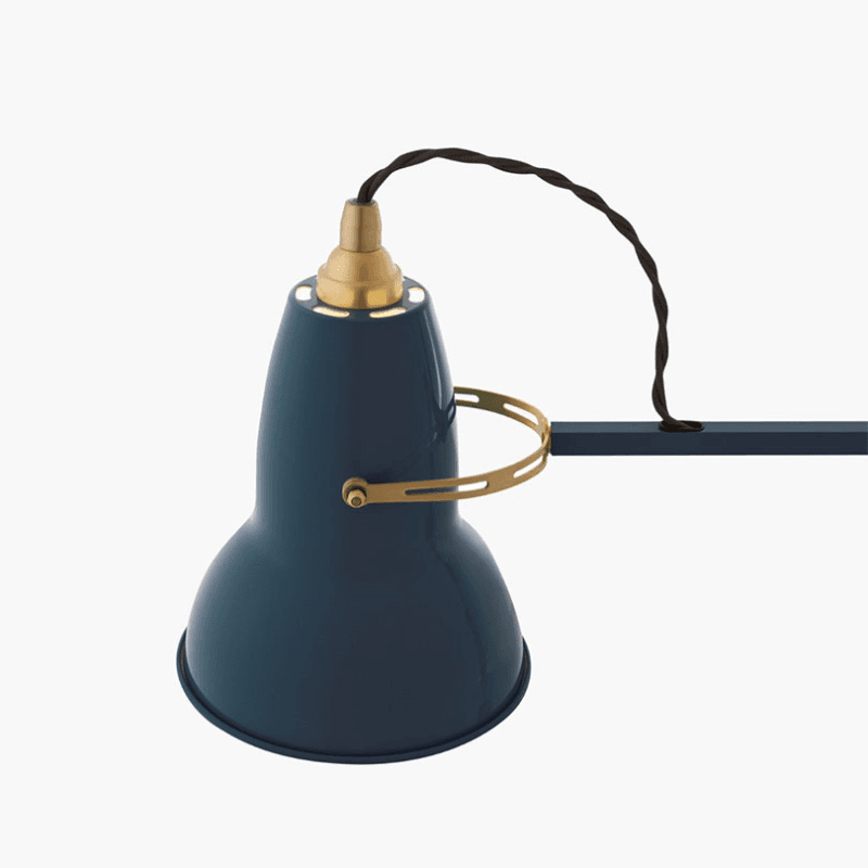 Original 1227 Brass Desk Lamp, Ink Blue
