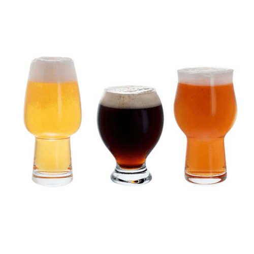 Image showing the Three Cheers for Beers Set of 3 Beer Glasses, Clear product.