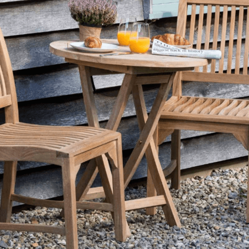 Image showing the Jasmine Round Folding Table, D70cm, Teak product.