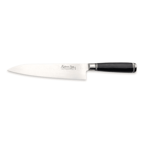 Image showing the Katana Saya Pakkawood Gyuto Knife, 20cm Damascus Blade product.