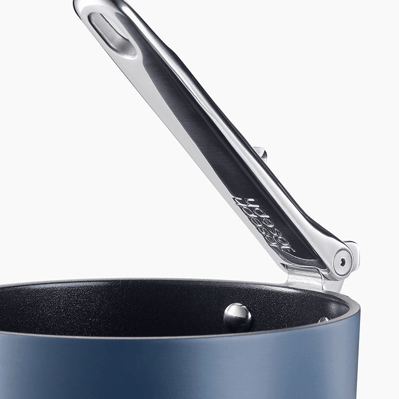 Space Folding Saucepan & Lid, 15cm, Midnight Blue