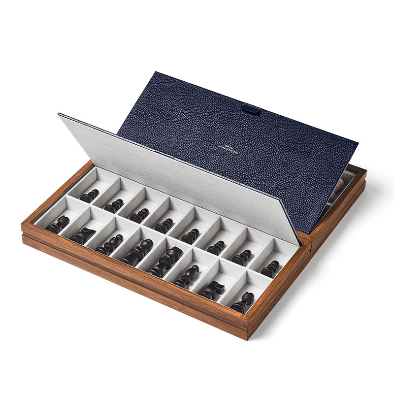 Foldable Chess Set, L39 x W39cm, Pine Wood