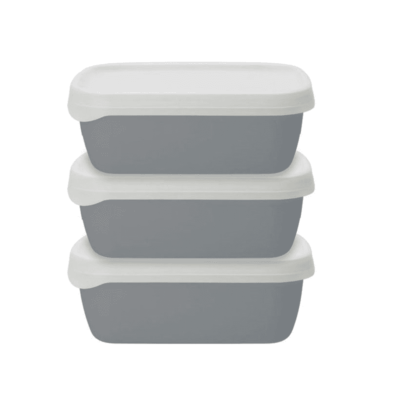 Natural Elements Eco-Friendly Biostorage Box Set of Three, 600ml