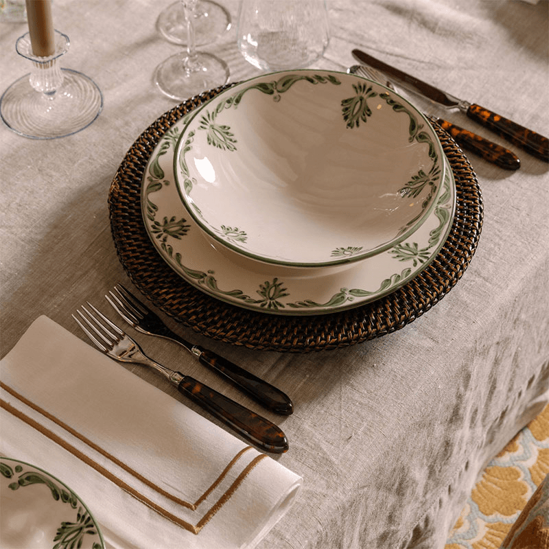 Sophie Classic Two Cord Napkin, 50cm, Antique Gold