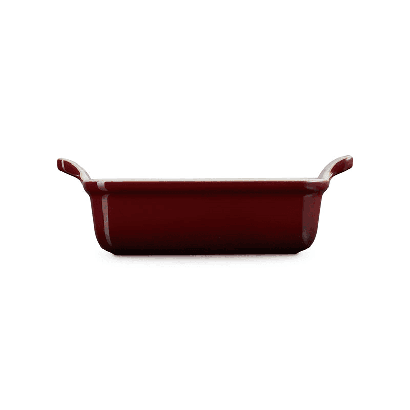 Stoneware Heritage Rectangular Dish, 19cm, Garnet