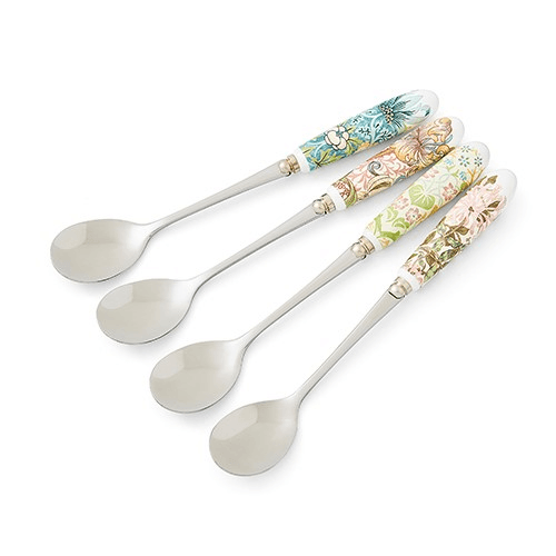 Image showing the Morris & Co Set of 4 Teaspoons, L15.5cm, Multi product.