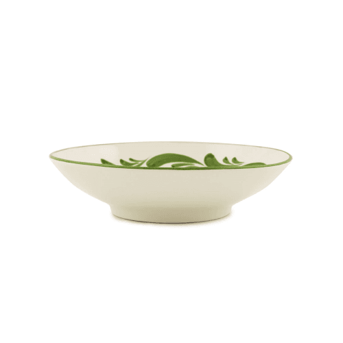 Image showing the Celia Set of 6 Pasta Bowls, D22cm x H 5.5cm, Leaf Green product.