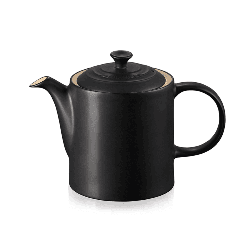 Image showing the Stoneware Grand teapot, 1.3 litre, Satin Black product.