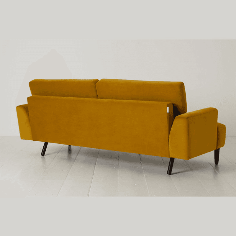 Model 05 3 Seater Velvet Sofa, Mustard