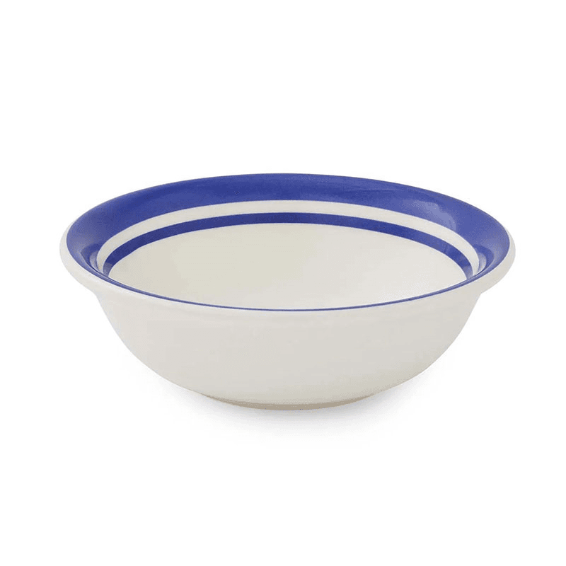 Potter's Stripe Set of 4 Bowls, D13cm, Blue