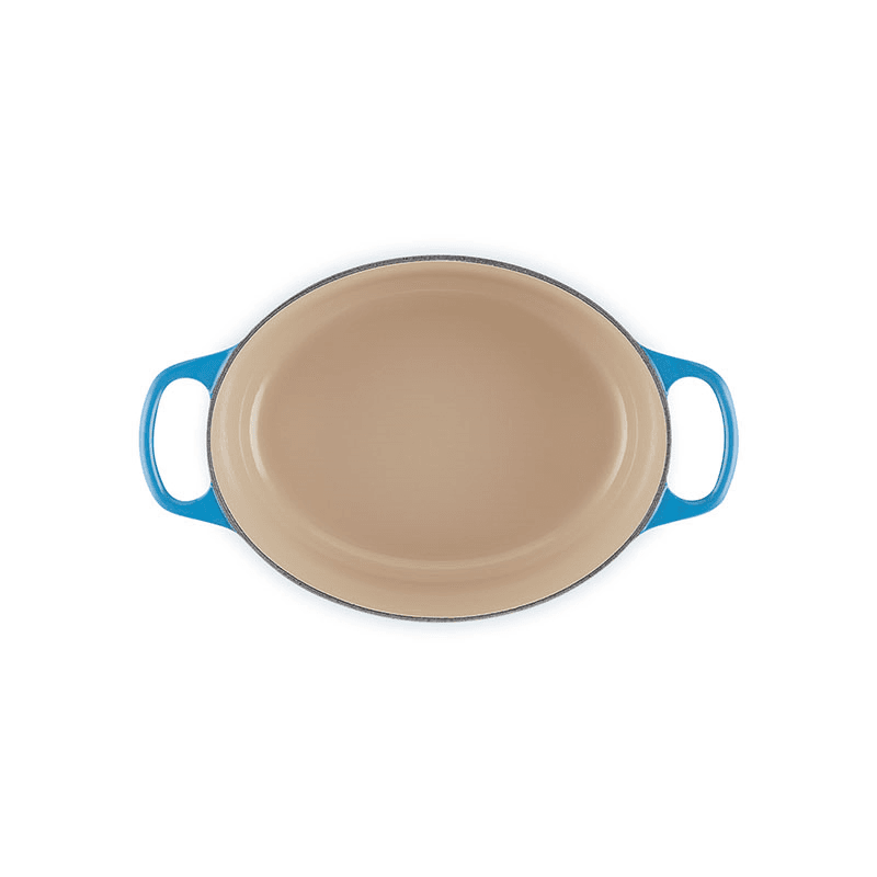 Signature Cast Iron Oval Casserole, 27cm, Azure