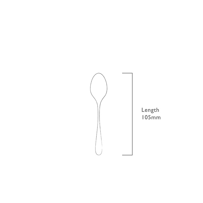 Sandstone Set of 8 Coffee Spoons, L10.5cm, Stainless Steel