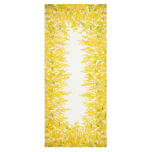 Image showing the Mimose Linen Tablecloth, 250cm x 165cm, Yellow product.