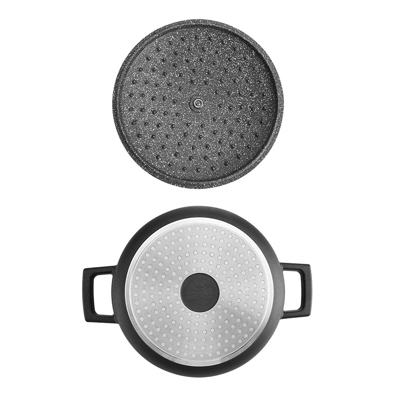 Cast Aluminium Casserole Dish, 2.5L, Black