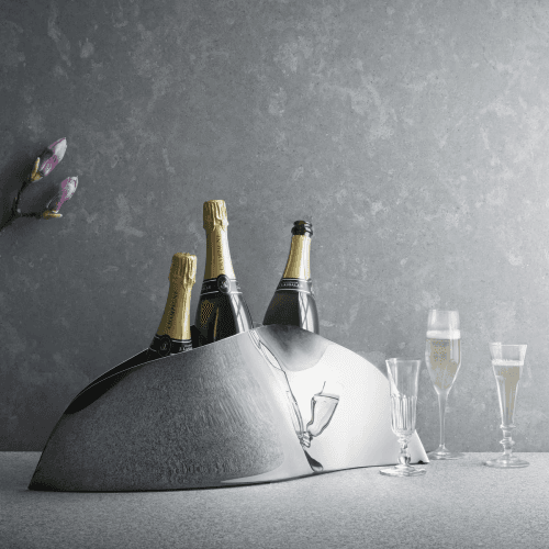 Image showing the Indulgence by Helle Damkær Champagne bowl, Stainless Steel product.