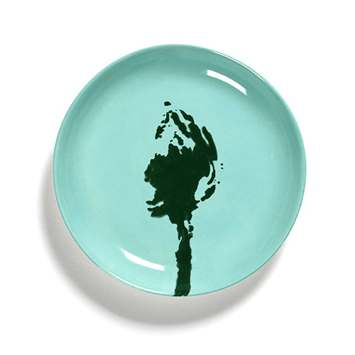 Image showing the Ottolenghi Set of 4 extra small plates, D16, Blue And Green product.