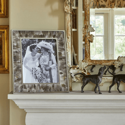 Image showing the Feather and Glass Photo Frame, 8x10", Duck product.
