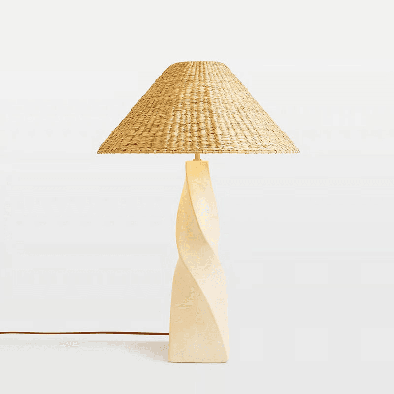 Twist Table Lamp, H65.5cm, White