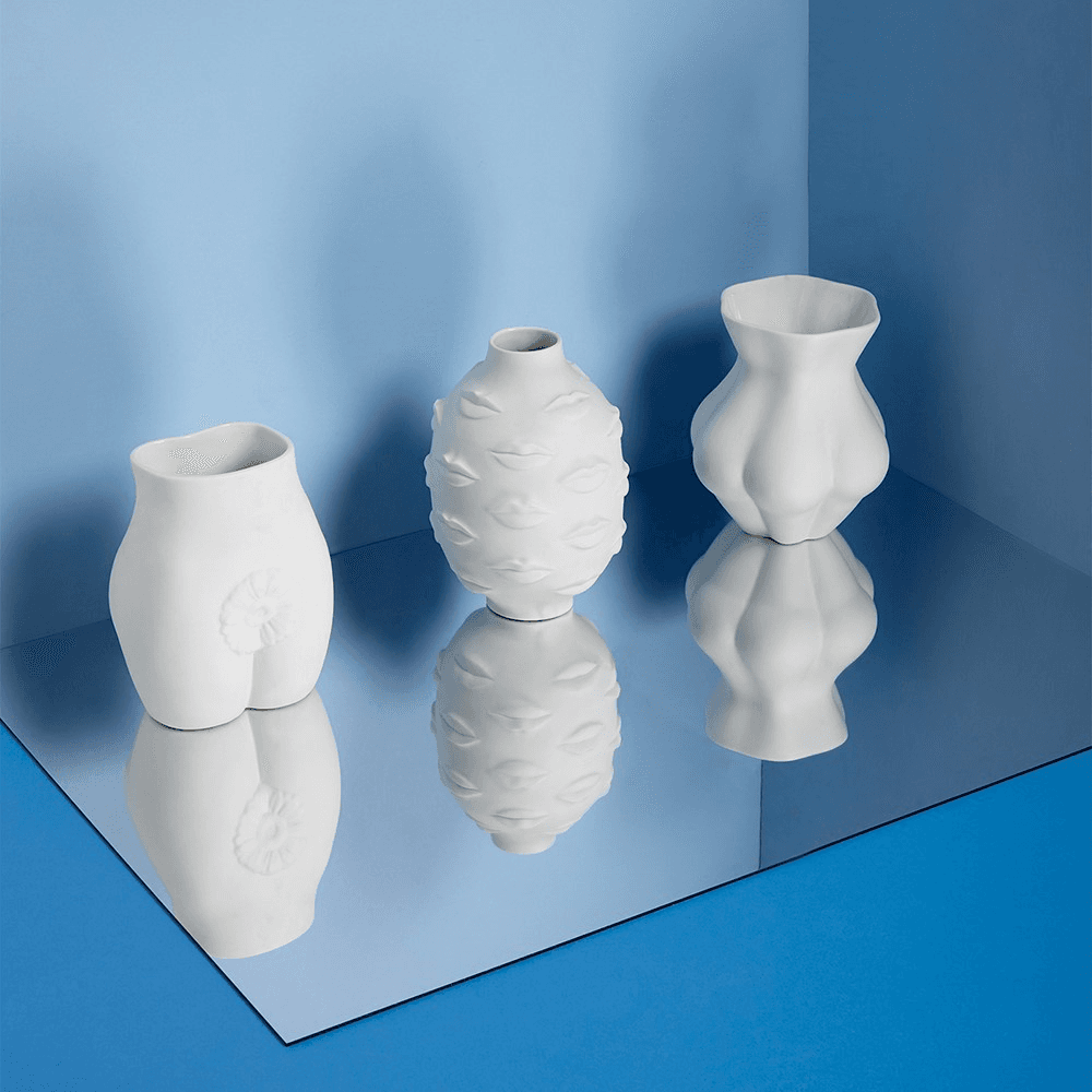Muse Gala Vase, H35cm, White