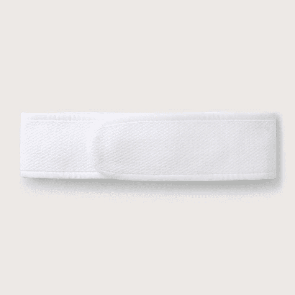 Spa Accessories White Organic Cotton Spa Hair Band, W69 x L6cm, White