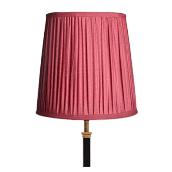 Tall Tapered Shade, 30cm, Raspberry Taj Silk
