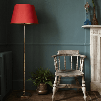 Floor Lampbase, Chukka, Antiqued Brass, 134cm