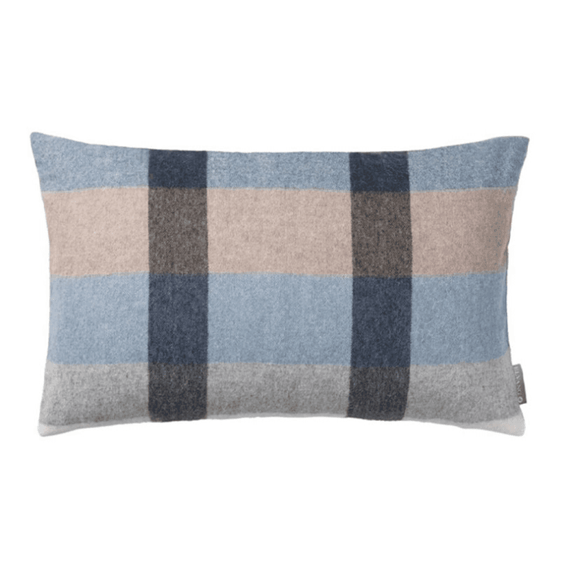 Intersection Cushion Cover, 30cm x 50cm, Ocean Blue/White/Grey