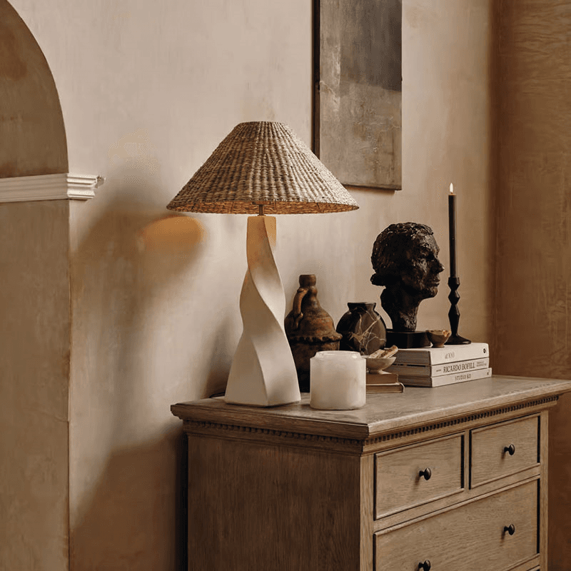 Twist Table Lamp, H65.5cm, White