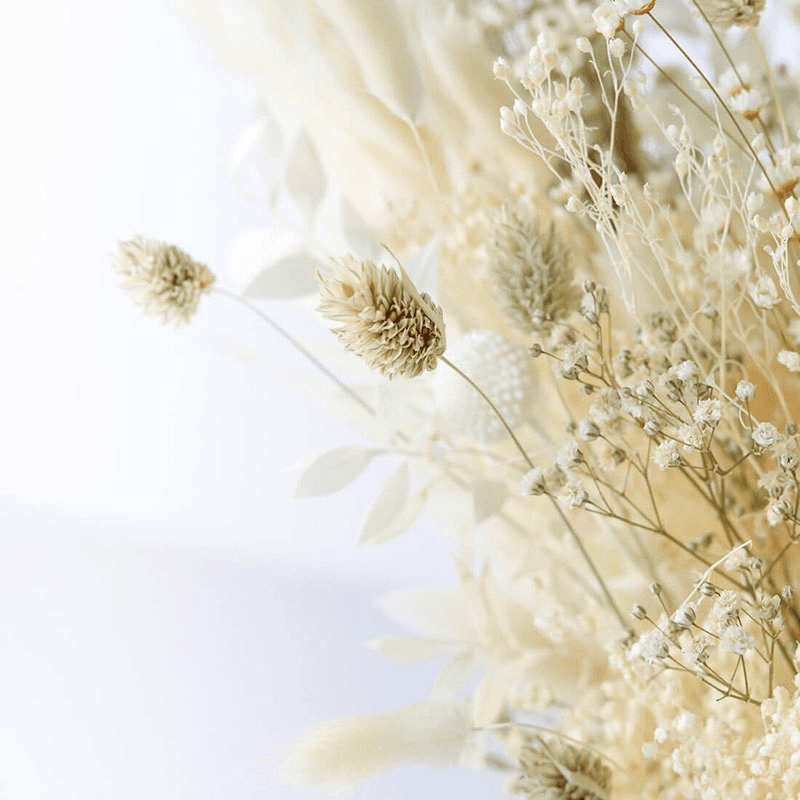 Hand-Tied Large Bouquet, Natural Whites, Ecru